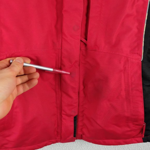 Polaris Winter Jacket Womens Small Red Black Snowmobile Outdoor Hiking - Picture 11 of 12